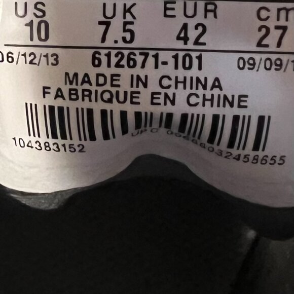 Nike Lunbar Saddle 612671-101 Pink/White leather Golf cleats - Picture 4 of 4